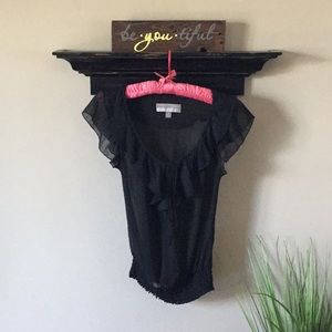 Vanity Sheer black top.